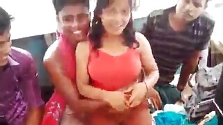 Indian pornography beside public.