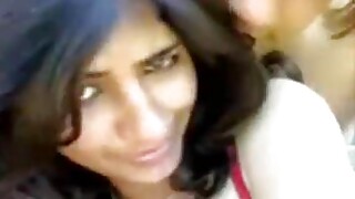 Intriguing Indian girl makes parts outdoors
